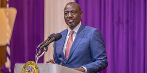 President William Ruto speaking at the Congress of the International Trade Union Confederation- Africa, Nairobi on November 28.