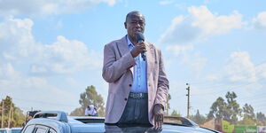 Deputy President Rigathi Gachagua addressing residents of Meru County on June 2, 2024.
