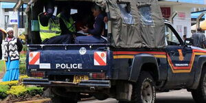 A police car on patrol