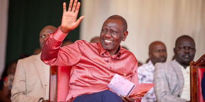 President William Ruto during a church service in Chesombur, West Pokot on Sunday, January 4, 2025.