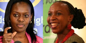 From Left: A collage of  TIFA CEO Maggie Ireri and Infotrak CEO Angela Ambitho