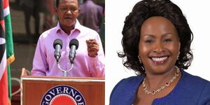 A collage of Machakos Governor Alfred Mutua and Wavinya Ndeti