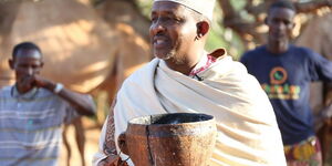 National Assembly Majority Leader Aden Duale at his camel farm in Libahlow, Balambala Constituency, Garissa County on December 22, 2019