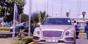 A Bentley Bentayga pictured at the Jomo Kenyatta International Airport.