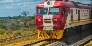 An undated image of the Kenya Railways DF8B locomotive