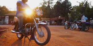 A boda boda operator.