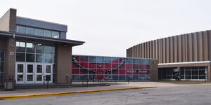 A building at Davenport West High School in Florida, USA.