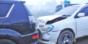 A car accident along a highway in Rift Valley on Sunday, September 18, 2022.