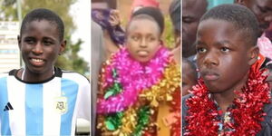 A collage of top KCPE candidates Lewis Omondi, Ivy Chepkoech and Fwara Makokha.jpg