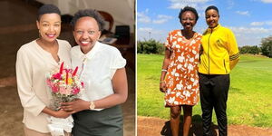 A collage of Charlene Ruto and Murang'a MCA Sharleen Wambui at different events in February 2023.