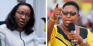 A collage of Dagoretti North MP Beatrice Elachi and Public Service CS Nominee Aisha Jumwa.jpg