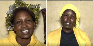 A collage of Everlyn Chepkemei (left) and Eunice Tabut (right)