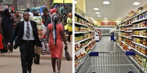A collage of Kenyans in Nairobi and a supermarkket alley..jpg