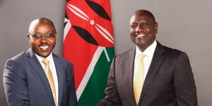 A collage of Presidential Press Secretary Emmanuel Talam and President William Ruto..jpg