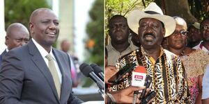 A collage of aPresident William Ruto and Opposition leader Raila Odinga.jpg