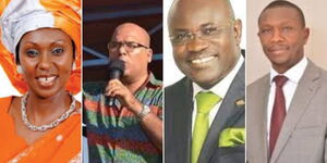 A collage of from left Fatuma Mohammed, Shakeel Shabbir, David Ochieng and Marwa Kitayama