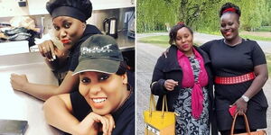 A collage of mother and daughter running a food truck business in Finland who were found dead in February 2023