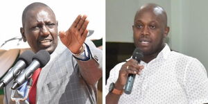 A collage of resident William Ruto and Kericho County Speaker Patrick Mutai a.jpg