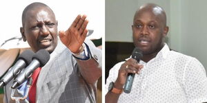 A collage of resident William Ruto and Kericho County Speaker Patrick Mutai a.jpg