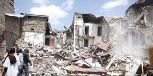 Homes were flattened at Nyama Villa in Komarock in 2018.