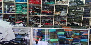 A file image of a school uniform store in Nairobi.