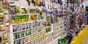 A stock photo of a hardware shop.