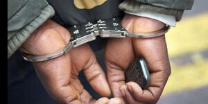 A man in handcuffs