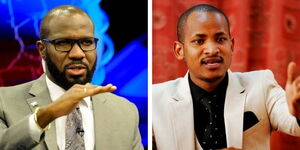 A photo collage of NTV's James Smart and Embakasi East MP babu Owino.jpg