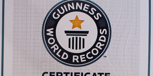 An image of a Guinness World Records Certificate