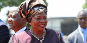 A photo of former First Lady Mama Ngina at an event