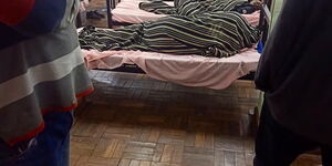A photo of quarantined Kenyans at the Kenya High School.