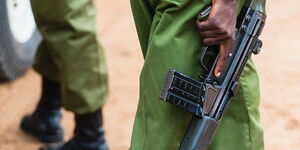 A file image of an armed police officer.