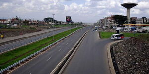 A section of Outer Ring Road at the Donholm flyover in Nairobi