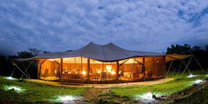 A tent at a camping site in Masai Mara