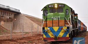 A train plies the Meter Gauge Railway