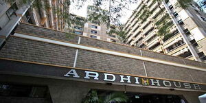 A view of Ardhi House along Ngong Road in Nairobi.