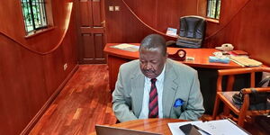 ANC Party Leader Musalia Mudavadi in a virtual meeting with 19 EU ambassadors on June 10, 2020