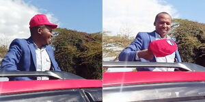 Lamu West Member of Parliament aspirant Abdirashid Mwaura during a campaign on February 27, 2022.