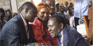 Tigania East MP Lawrence Mpuru Aburi and Former Meru Governor Kiraitu Murungi during  a past event