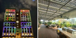 Photo collage of Microsoft's Africa Development Center at Dunhill Towers in Westlands