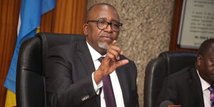 Former Agriculture Cabinet Secretary Mithika Linturi during a meeting with the Council of Governors on Monday, November 28, 2022.