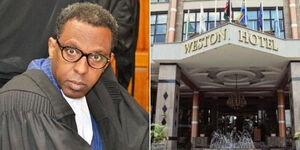 A side by side image Senior counsel Ahmednassir Abdullahi and Weston Hotel