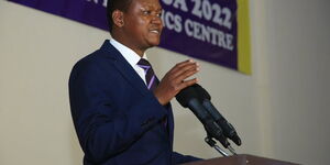 Machakos Governor Alfred Mutua when he launched his 2022 Presidential bid on September 6, 2020