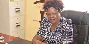 A photo of Kandara MP Alice Wahome in her office.