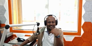 Former Tusker Project Fame (TPF) star and internet sensation Alvan Gatitu at Trace Radio