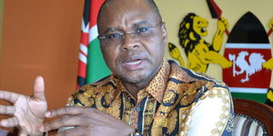 Senate Speaker Amason Kingi in former office