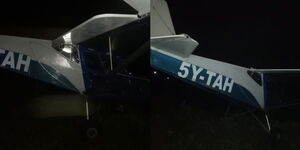 An Image of the Plane that Crash Landed in Kigwandi Village, Nyeri Town.j