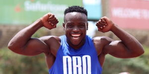 An Undated Image of Kenyan Sprinter Ferdinand Omanyala.