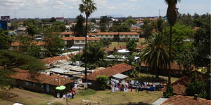 An aerial view of Kaloleni Estate in Nairobi.