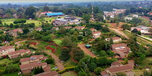 An aerial view of mansions in Lower Kabete and Kitisuru